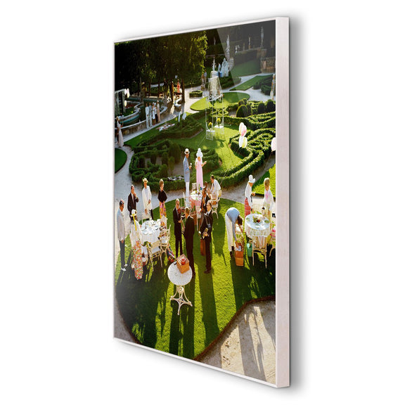 Garden Party by Slim Aarons - White Washed Maple Floater