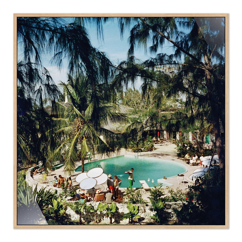 Eleuthra Pool Party by Slim Aarons - White Oak Floater