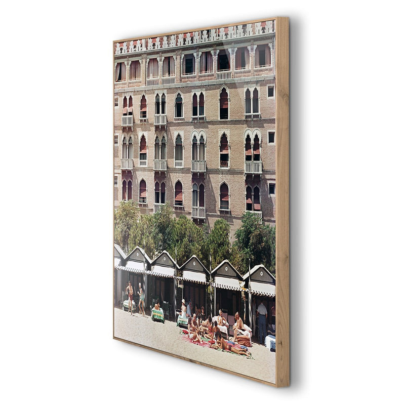 Hotel Excelsior by Slim Aarons - White Oak Floater