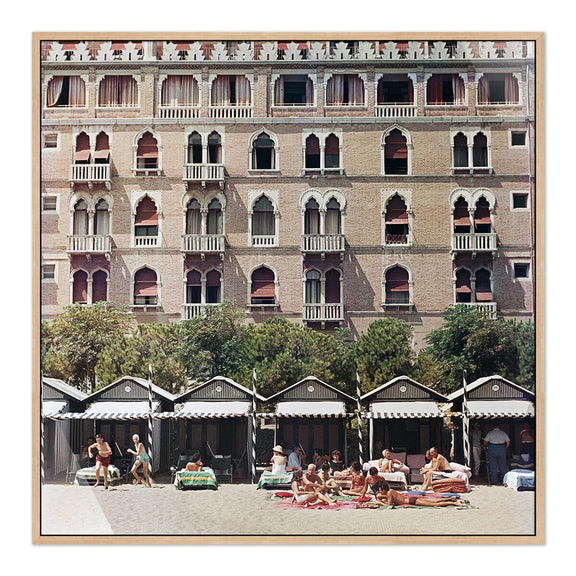 Hotel Excelsior by Slim Aarons - White Oak Floater