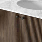 Malden Single Vanity - Satin Espresso Oak Veneer