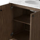 Malden Single Vanity - Satin Espresso Oak Veneer