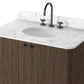 Malden Single Vanity - Satin Espresso Oak Veneer