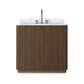 Malden Single Vanity - Satin Espresso Oak Veneer