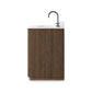 Malden Single Vanity - Satin Espresso Oak Veneer