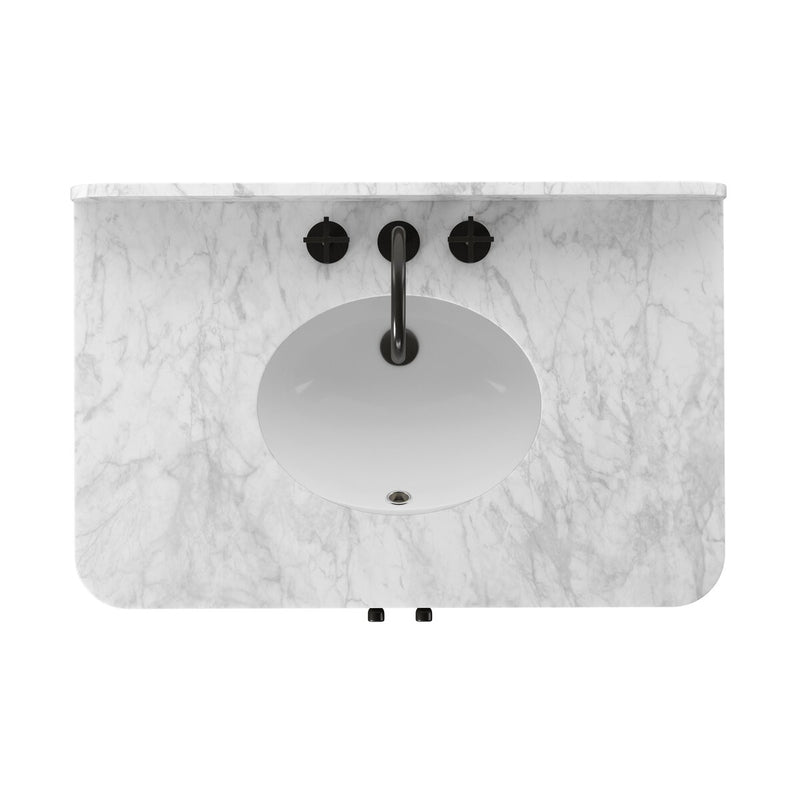 Malden Single Vanity - Satin Espresso Oak Veneer