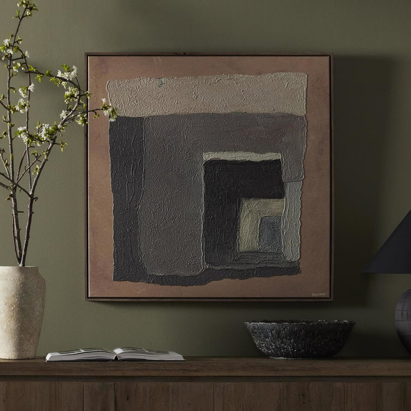 Landmarks No. 3 by Tyler Guinn - Rustic Walnut Floater