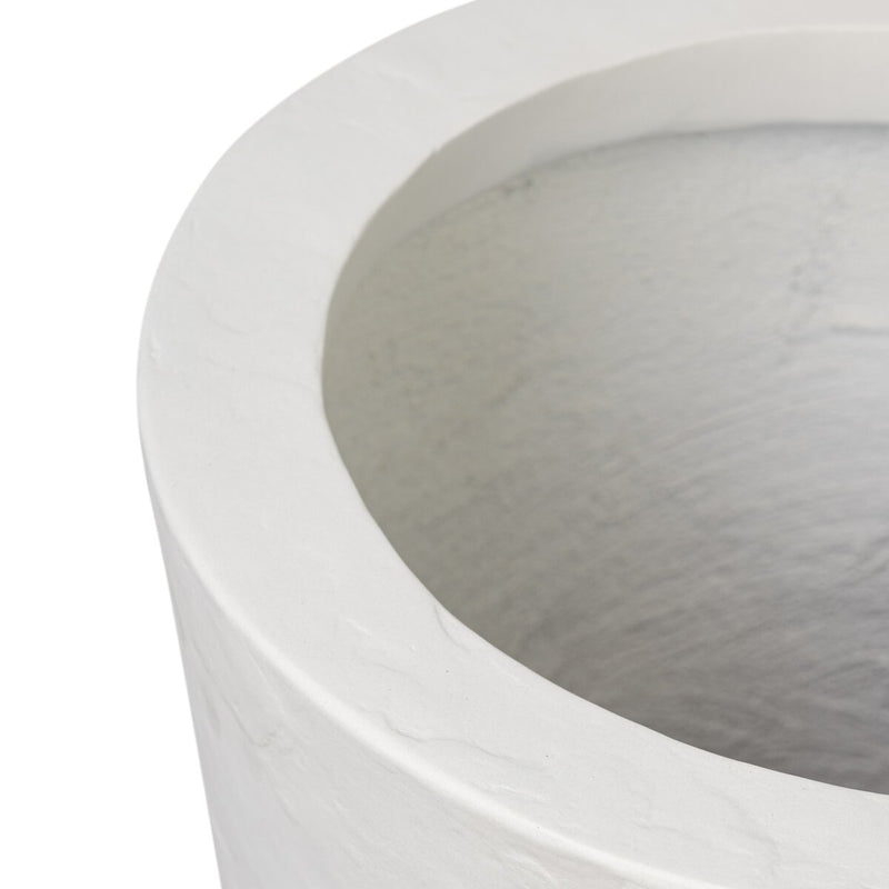 Suvi Planter - Textured White Concrete