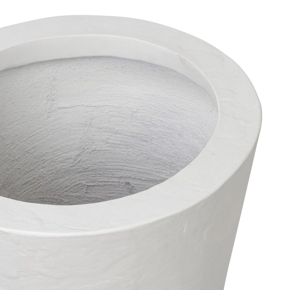 Suvi Planter - Textured White Concrete