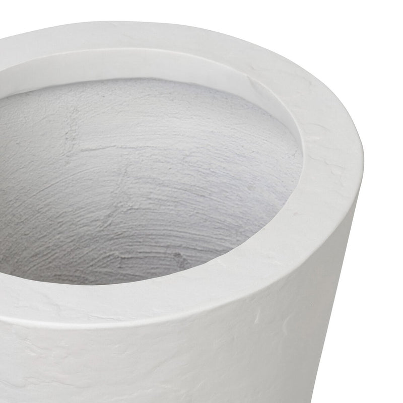 Suvi Planter - Textured White Concrete