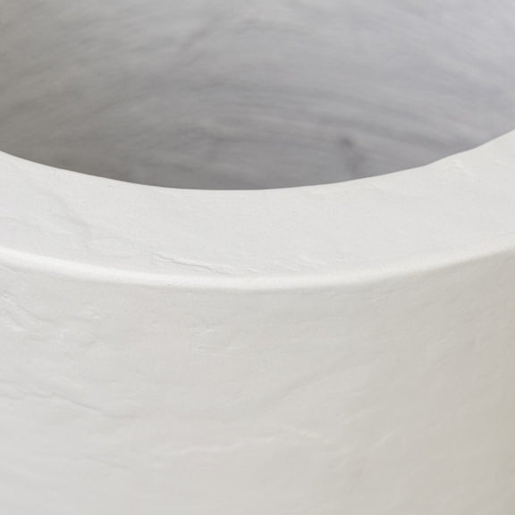 Suvi Planter - Textured White Concrete