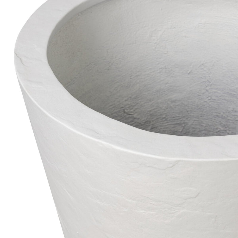 Suvi Planter - Textured White Concrete