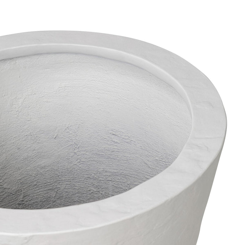 Suvi Planter - Textured White Concrete