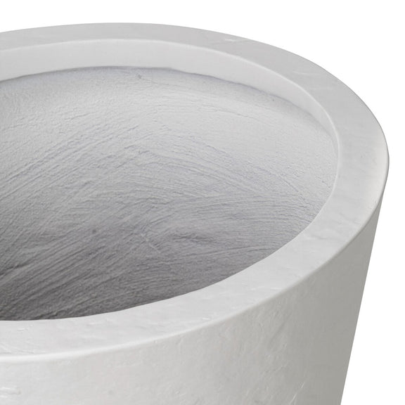 Suvi Planter - Textured White Concrete
