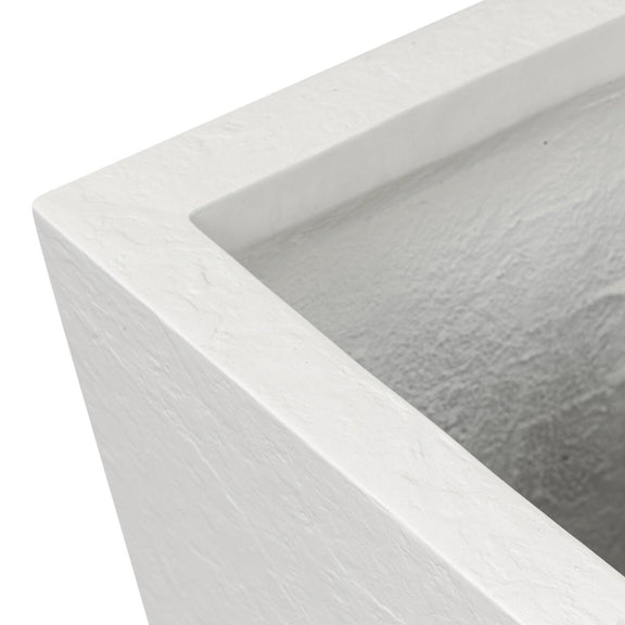 Koto Planter - Textured White Concrete