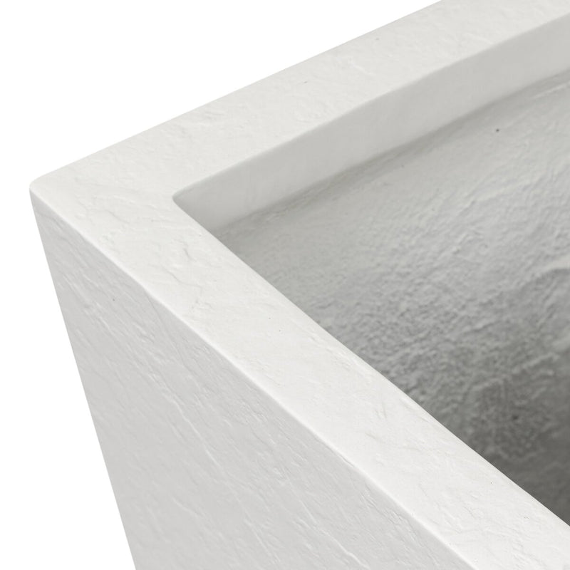 Koto Planter - Textured White Concrete