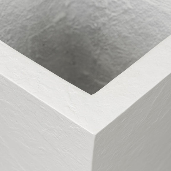 Koto Planter - Textured White Concrete