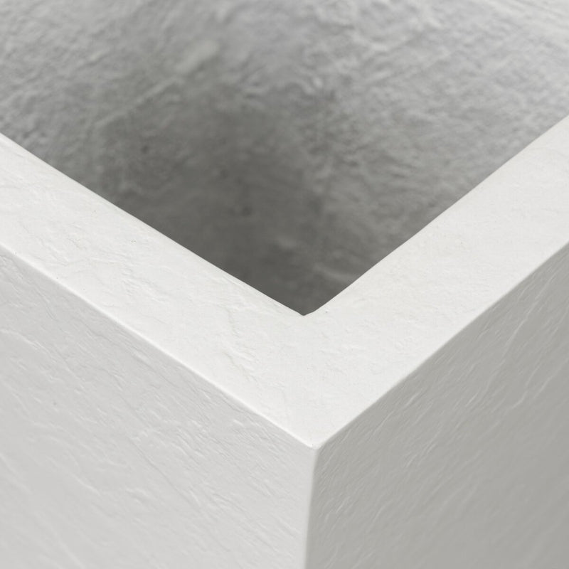 Koto Planter - Textured White Concrete