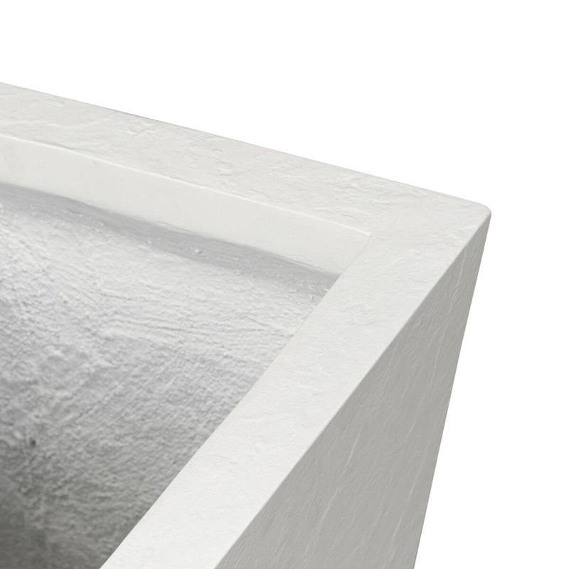 Koto Planter - Textured White Concrete