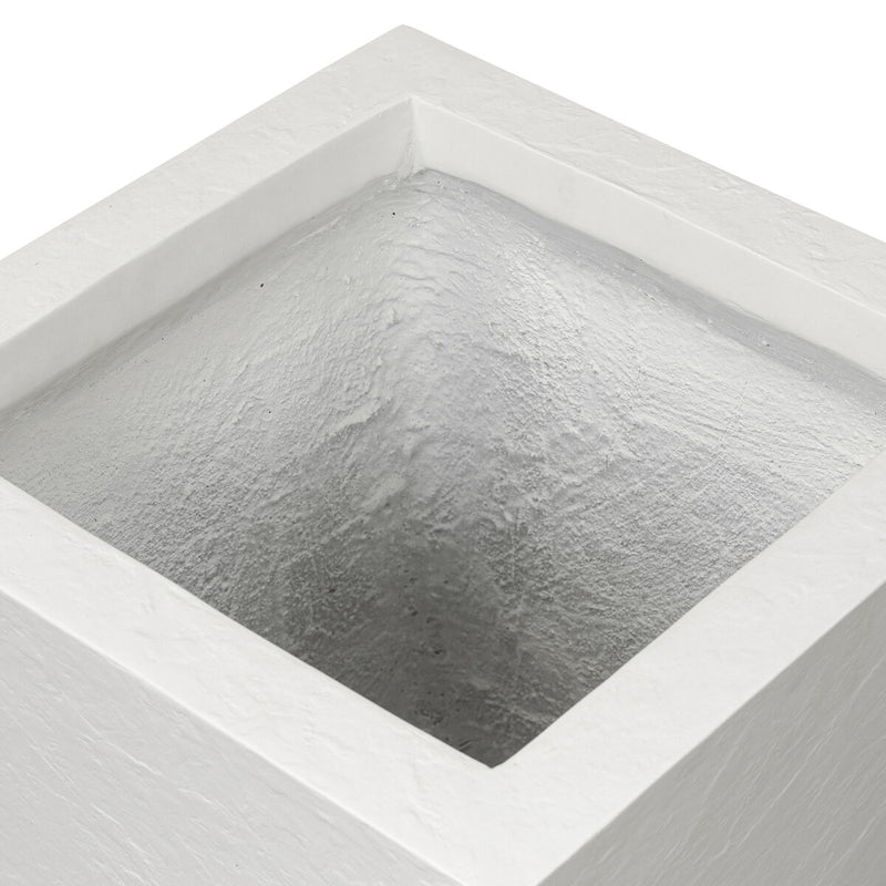 Koto Planter - Textured White Concrete