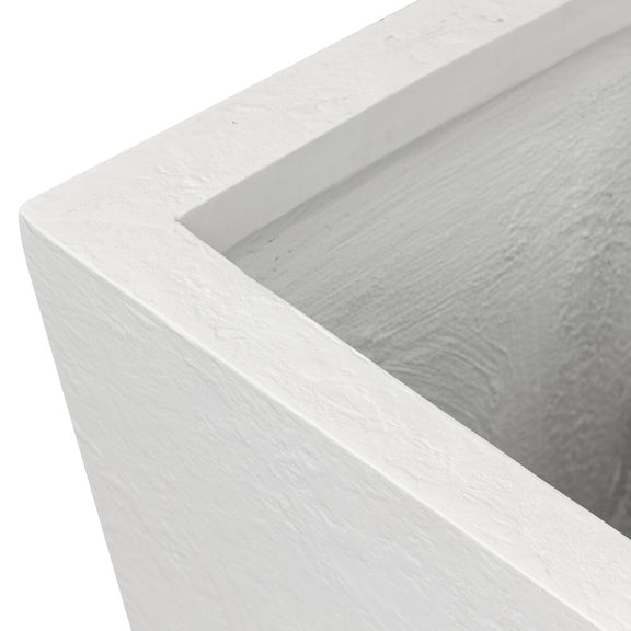 Koto Planter - Textured White Concrete