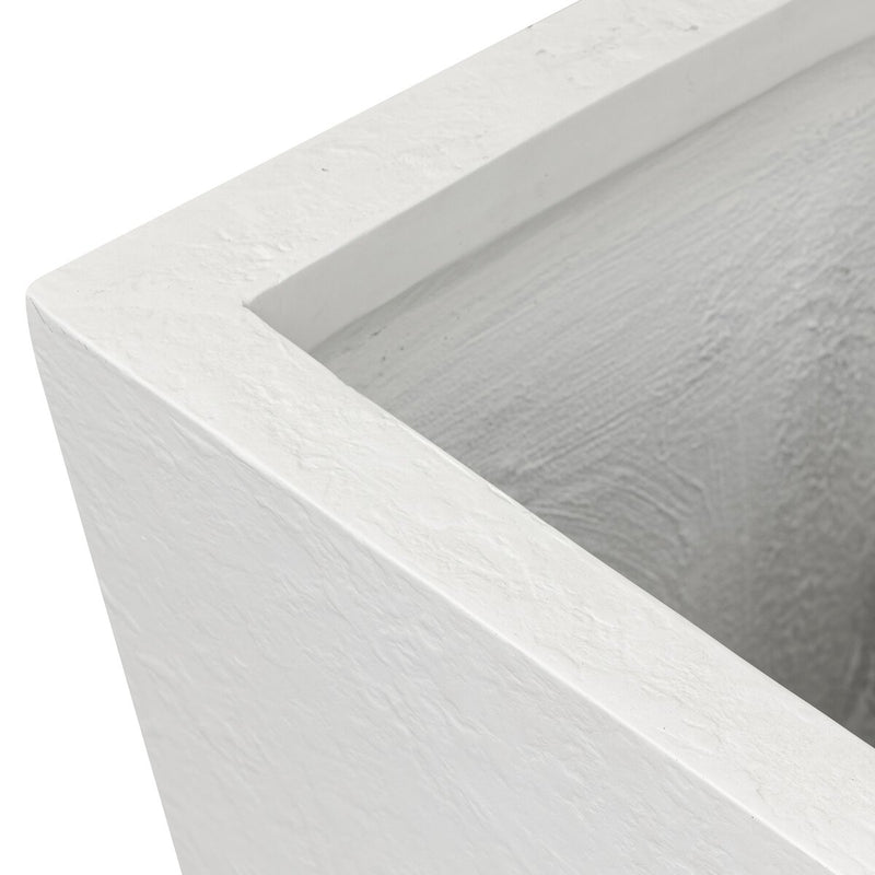 Koto Planter - Textured White Concrete