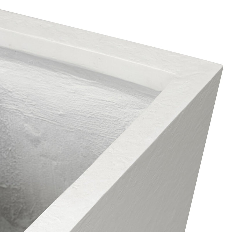 Koto Planter - Textured White Concrete