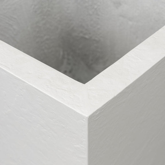 Koto Planter - Textured White Concrete