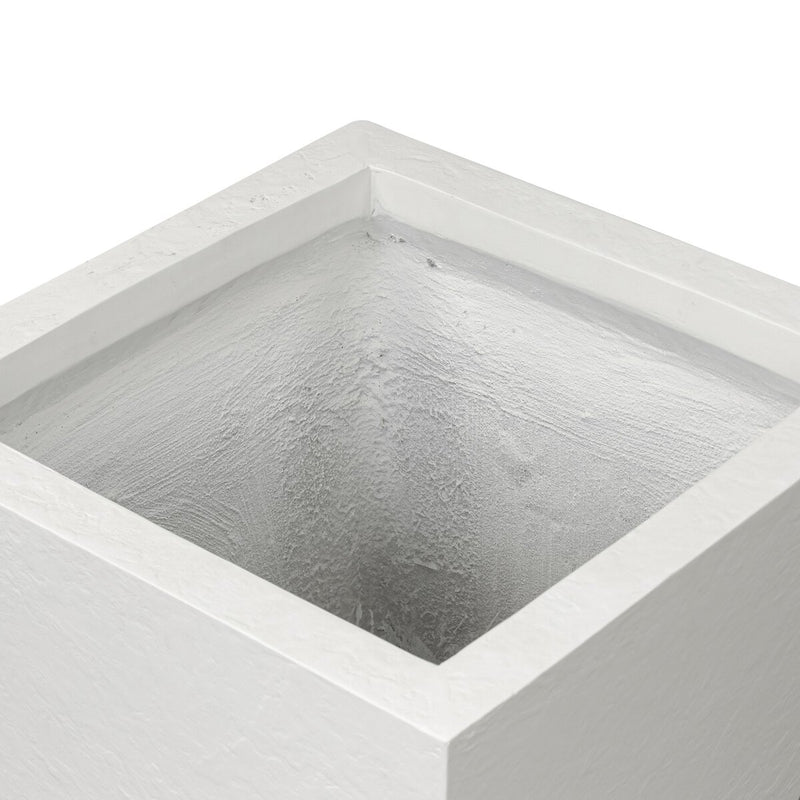 Koto Planter - Textured White Concrete