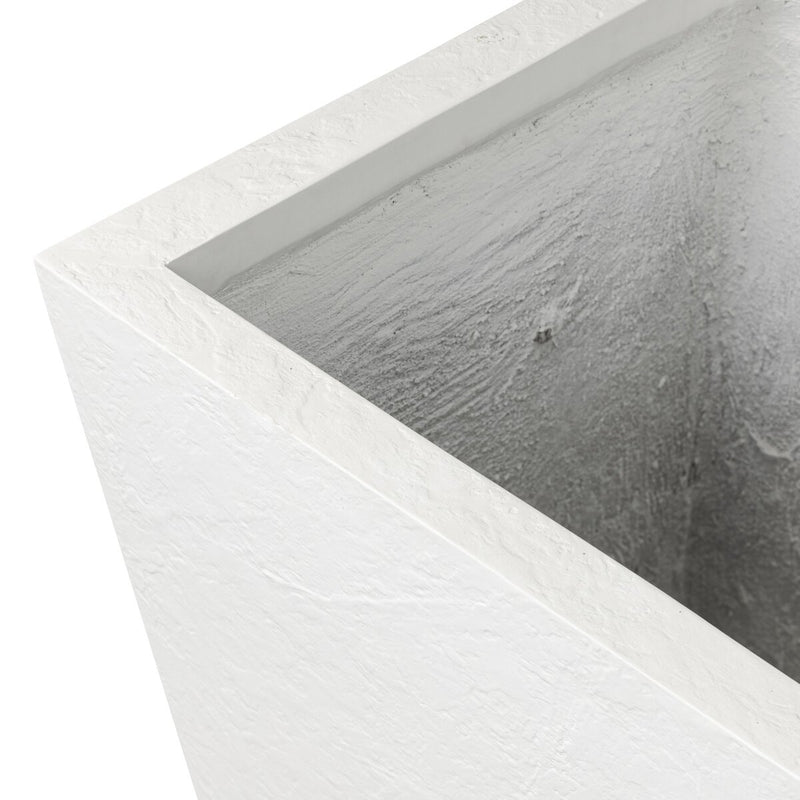 Koto Planter - Textured White Concrete