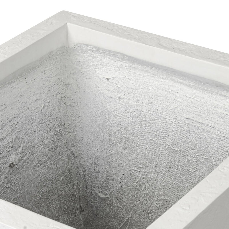 Koto Planter - Textured White Concrete