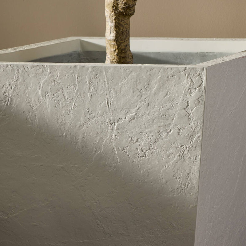 Koto Planter - Textured White Concrete