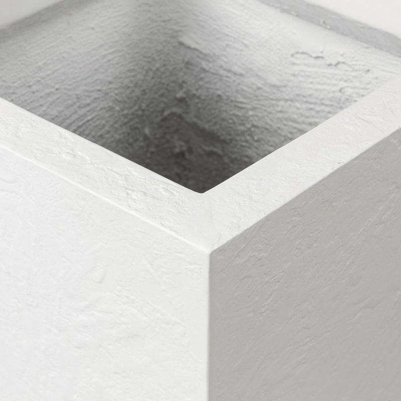 Koto Planter - Textured White Concrete