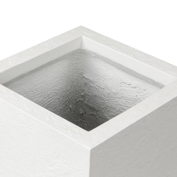 Koto Planter - Textured White Concrete