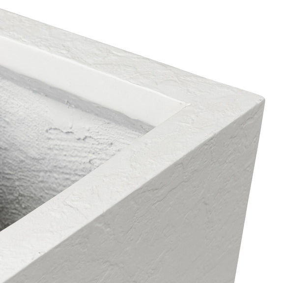 Koto Planter - Textured White Concrete