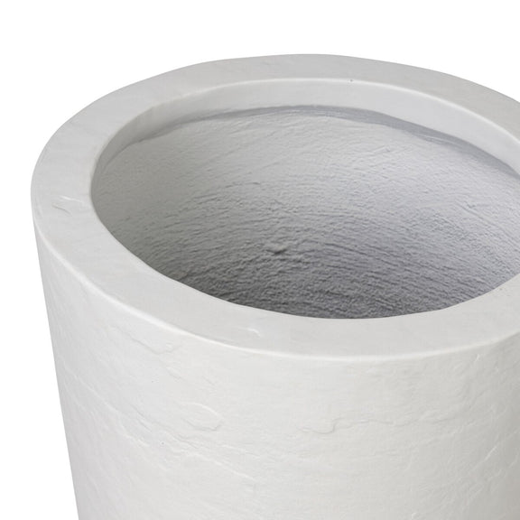 Suvi Planter - Textured White Concrete