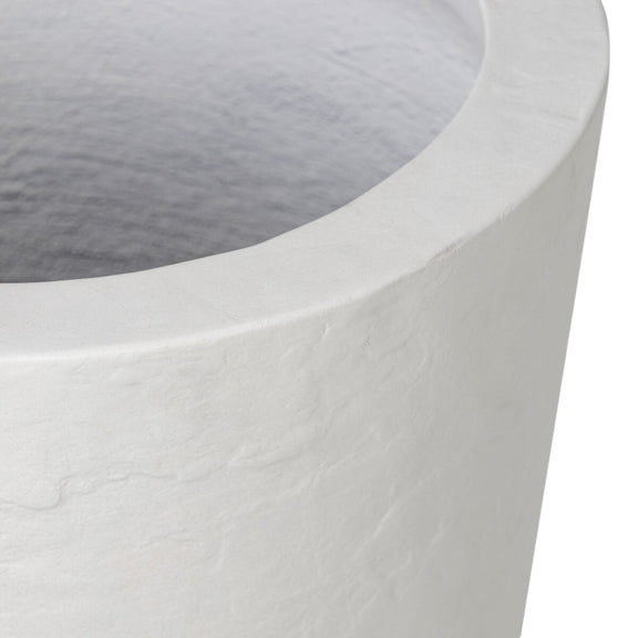 Suvi Planter - Textured White Concrete