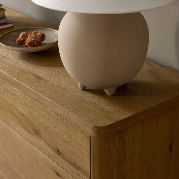 Noeline 6-Drawer Dresser - Worn Oak Veneer