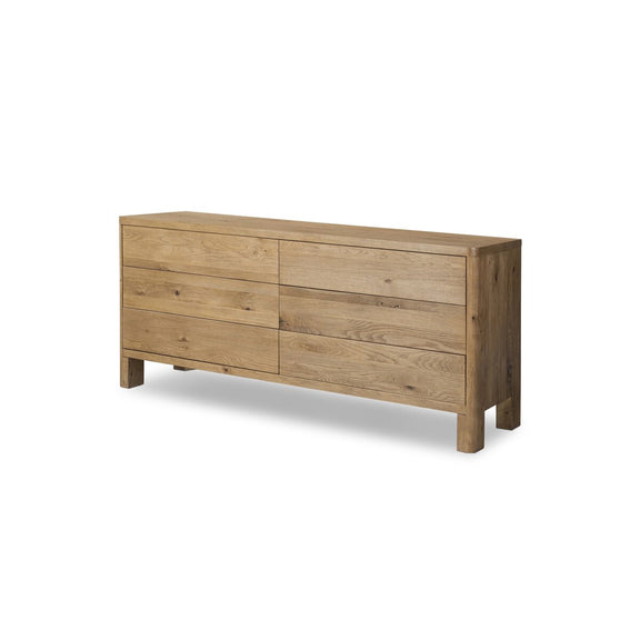 Noeline 6-Drawer Dresser - Worn Oak Veneer
