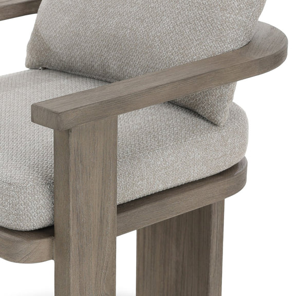 Tahana Outdoor Dining Armchair - Hayes Fog