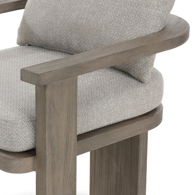 Tahana Outdoor Dining Armchair - Hayes Fog