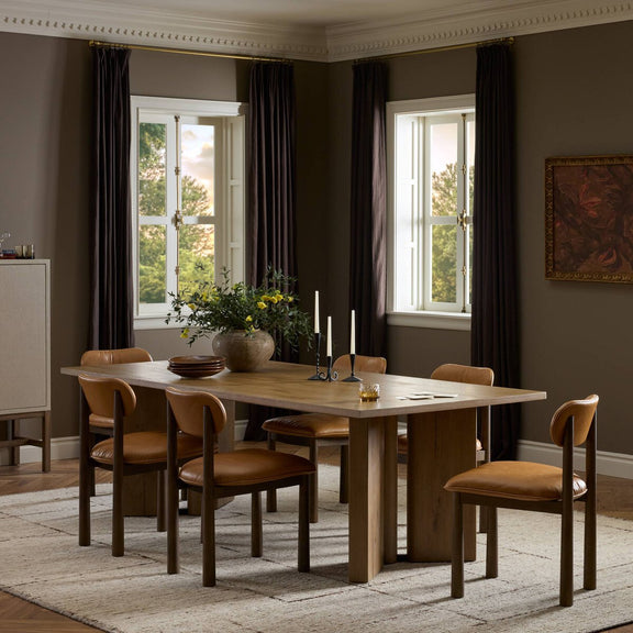 Huxley Dining Table - Rubbed Light Oak