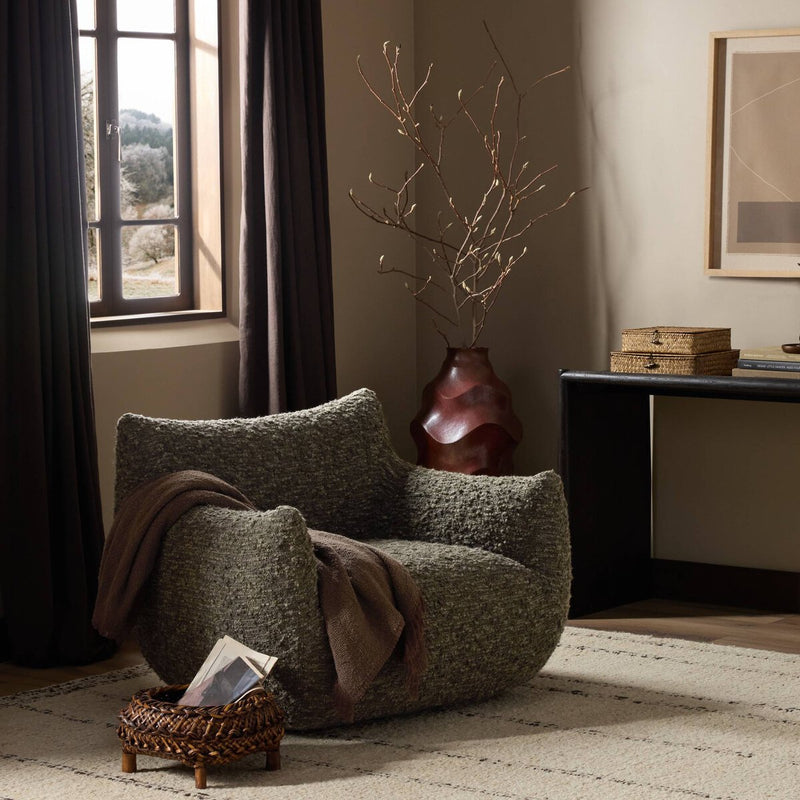 Margot Swivel Chair - Solema Moss