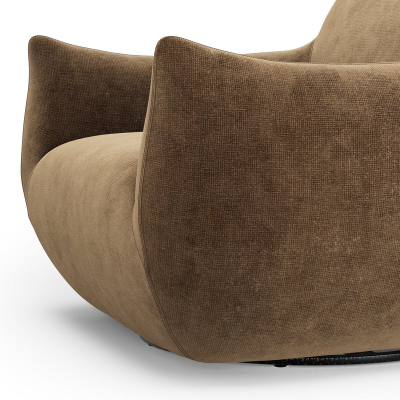 Margot Swivel Chair - Altair Mushroom