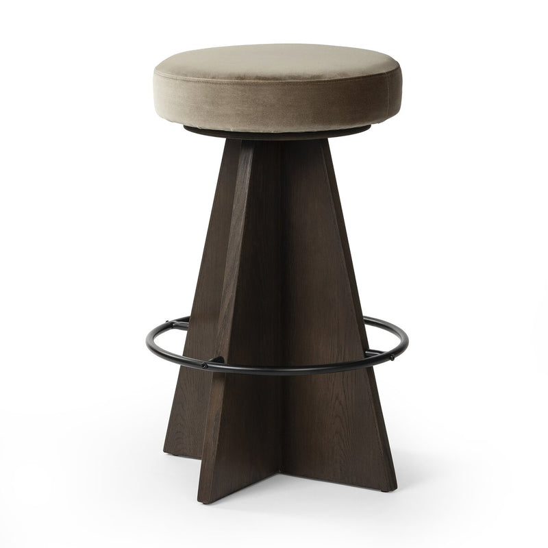 Damon Swivel Bar + Counter Stool - Sapphire Khaki