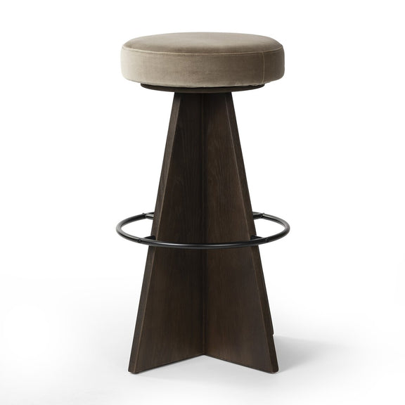 Damon Swivel Bar + Counter Stool - Sapphire Khaki