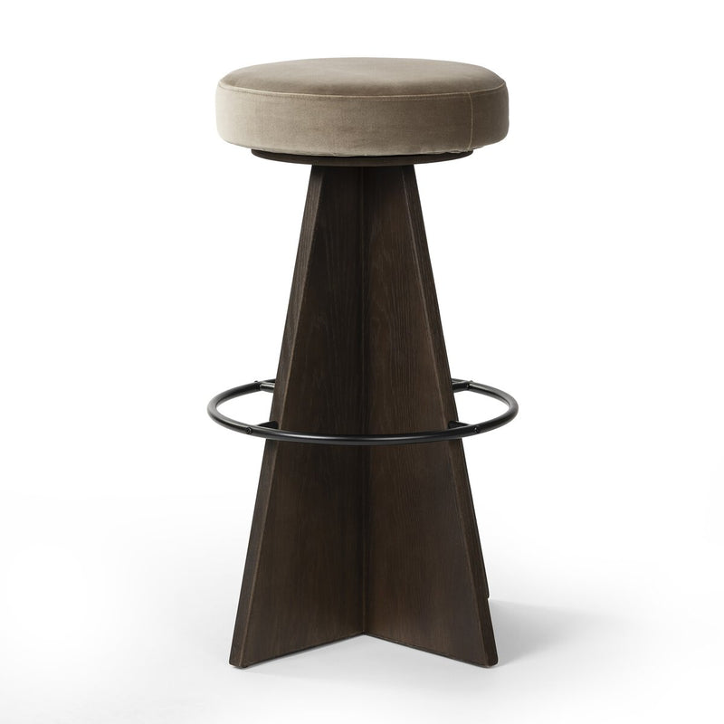 Damon Swivel Bar + Counter Stool - Sapphire Khaki