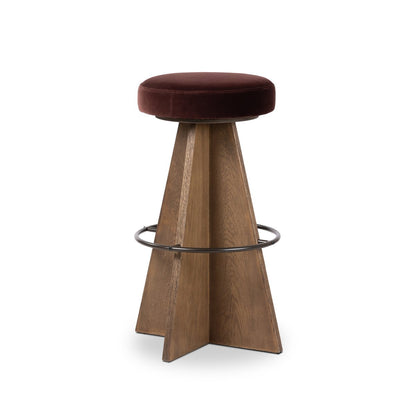 Damon Swivel Bar + Counter Stool - Surrey Plum