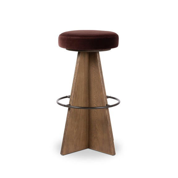 Damon Swivel Bar + Counter Stool - Surrey Plum