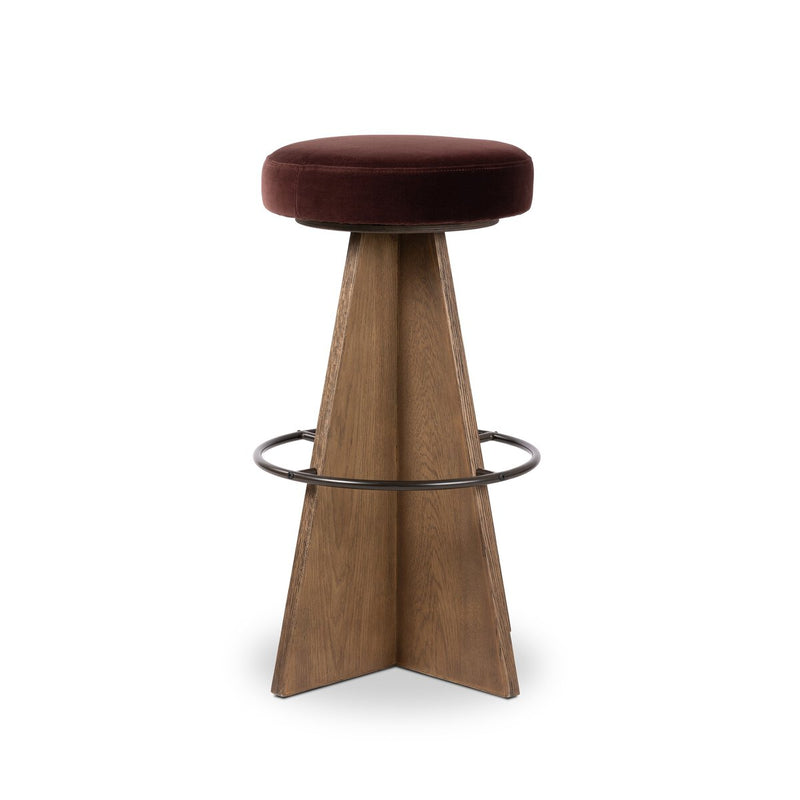 Damon Swivel Bar + Counter Stool - Surrey Plum